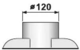 NEFF D69B20N0 - Abluftstutzen ∅ 120 mm - 1