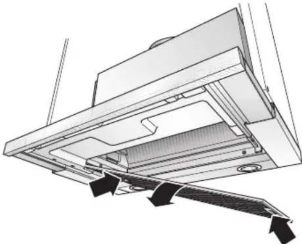 SIEMENS LI48631 - Removing and inserting the metal-mesh grease filters: - 2