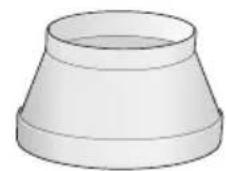 NEFF D76S23N0 - Aansluiting luchtafvoerbuis  120 mm - 2