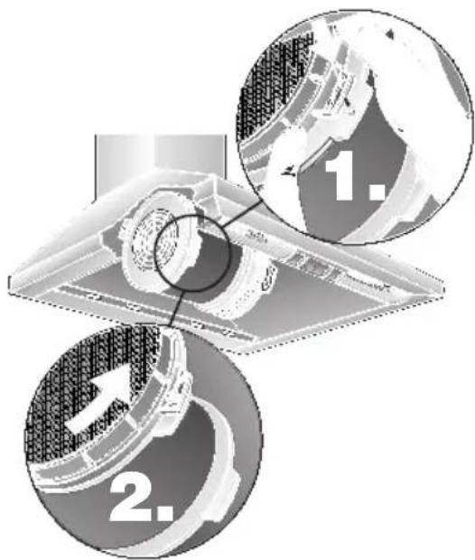 NEFF D69B20W0 - Inserting the filter: - 1