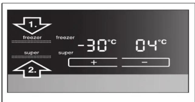 SIEMENS KA62NV40 - Supervriezen inschakelen - 1
