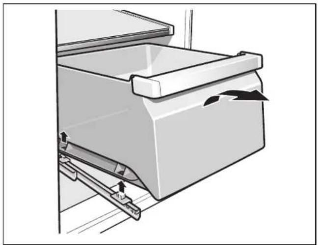 SIEMENS KA62NV40 - Removing the container - 1