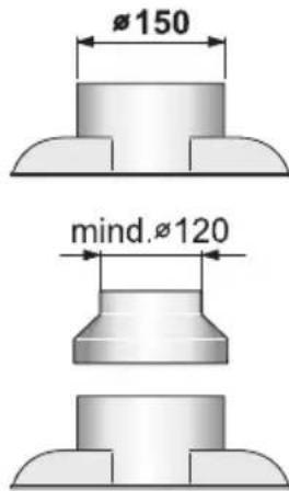 SIEMENS LC757WA20 - Manicotto dell'aria  150 mm - 1