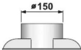 SIEMENS LC757WA20 - Abluftstutzen  150 mm - 1