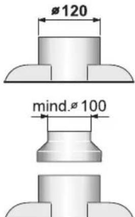 SIEMENS LC757WA20 - Air connector  120 mm - 1