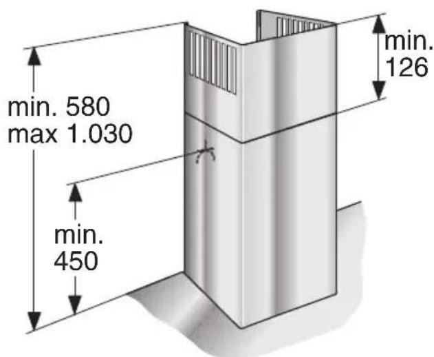 SIEMENS LC656BC30 - Cotes de l'appareil (recyclage de l'air) - 1