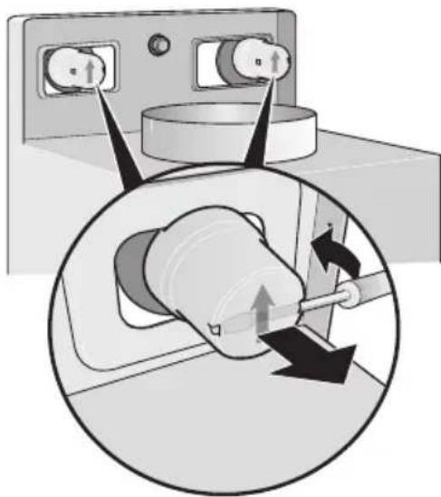 BOSCH DWW073650 - Demontage der Sicherungskappen - 1