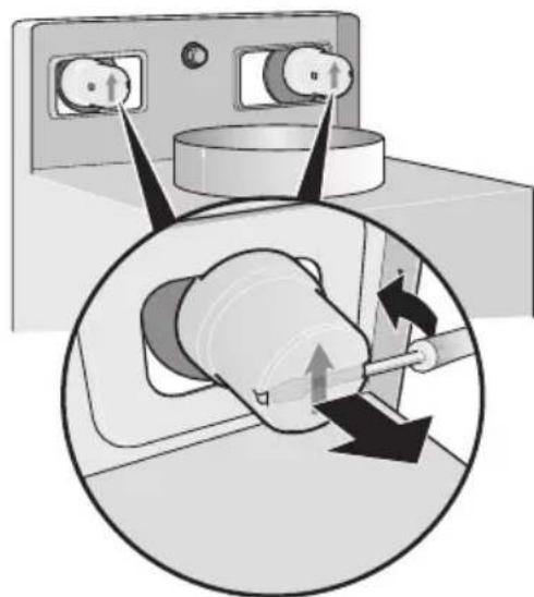 BOSCH DWW126950 - Desmontar las caperuzas de seguridad - 1