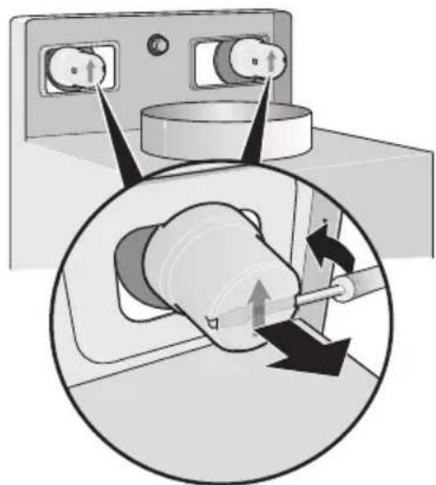 BOSCH DWW096950 - Desmontar las caperuzas de seguridad - 1