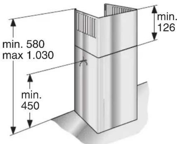 BOSCH DWW096950 - Afmetingen circulatielucht - 1