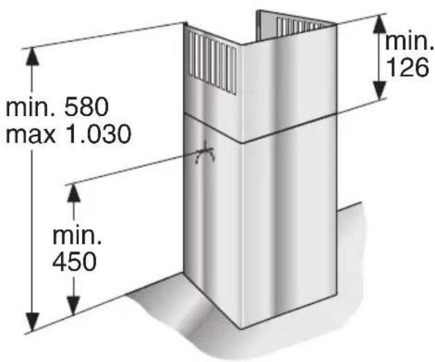 BOSCH DWB073651 - Appliance dimensions Circulating air - 1