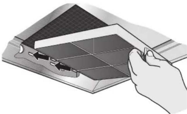 BOSCH DWB073652 - Installing and removing the activated carbon filters - 1