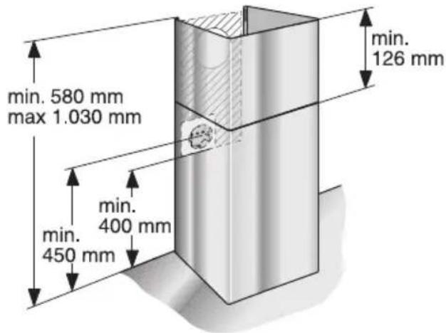 BOSCH DWB093652 - Gerätemaße Abluft - 1