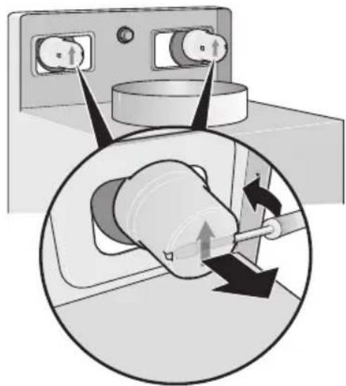 BOSCH DWB075650 - Demontage der Sicherungskappen - 1