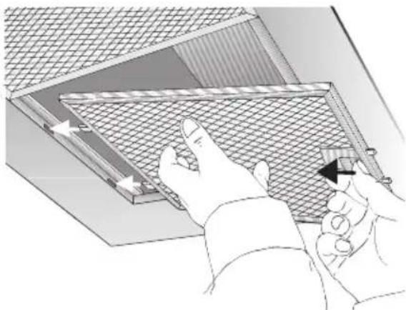 BOSCH DWT096950 - Desmontar e montar os filtros metálicos: - 1