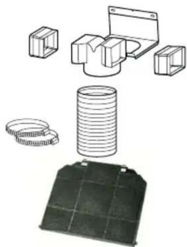 BOSCH DWK096751 - Κάτω καμινάδα - 1