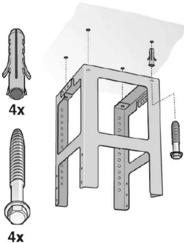 BOSCH DIB125850 - Montagem da armação de suporte superior - 1