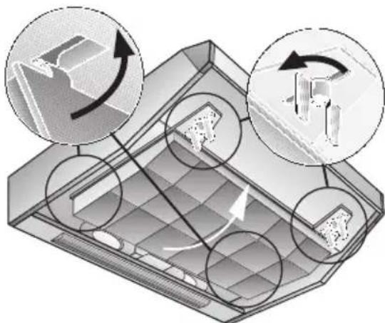 BOSCH DHU662U - Ce filtre sert à retenir les substances odoriférantes lorsque la hotte recycle l'air. - 2