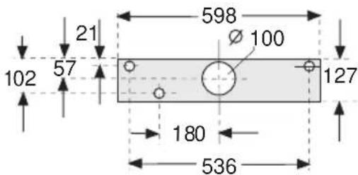 BOSCH DHU662U - Montaje de la campana directamente sobre la pared - 1