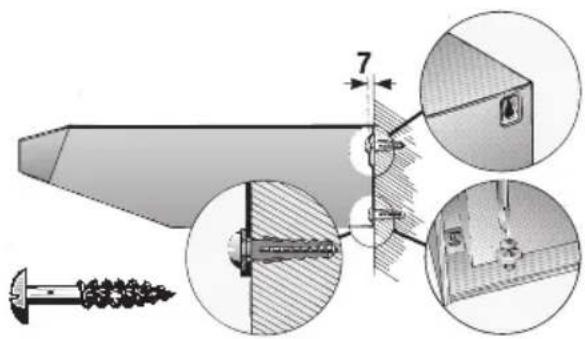 BOSCH DHU662U - Fixação à parede - 2