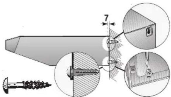BOSCH DHU662U - Befestigung an der Wand - 2