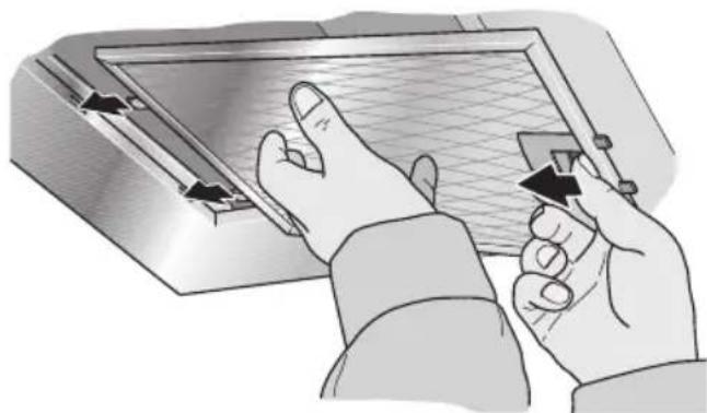 SIEMENS LC956BA30 - Removing and installing the metal-mesh grease filters - 1