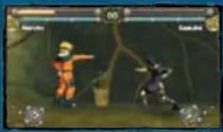 SONY Naruto Ultimate Ninja Heroes (PSP) - Projectile and Item Usage - 3