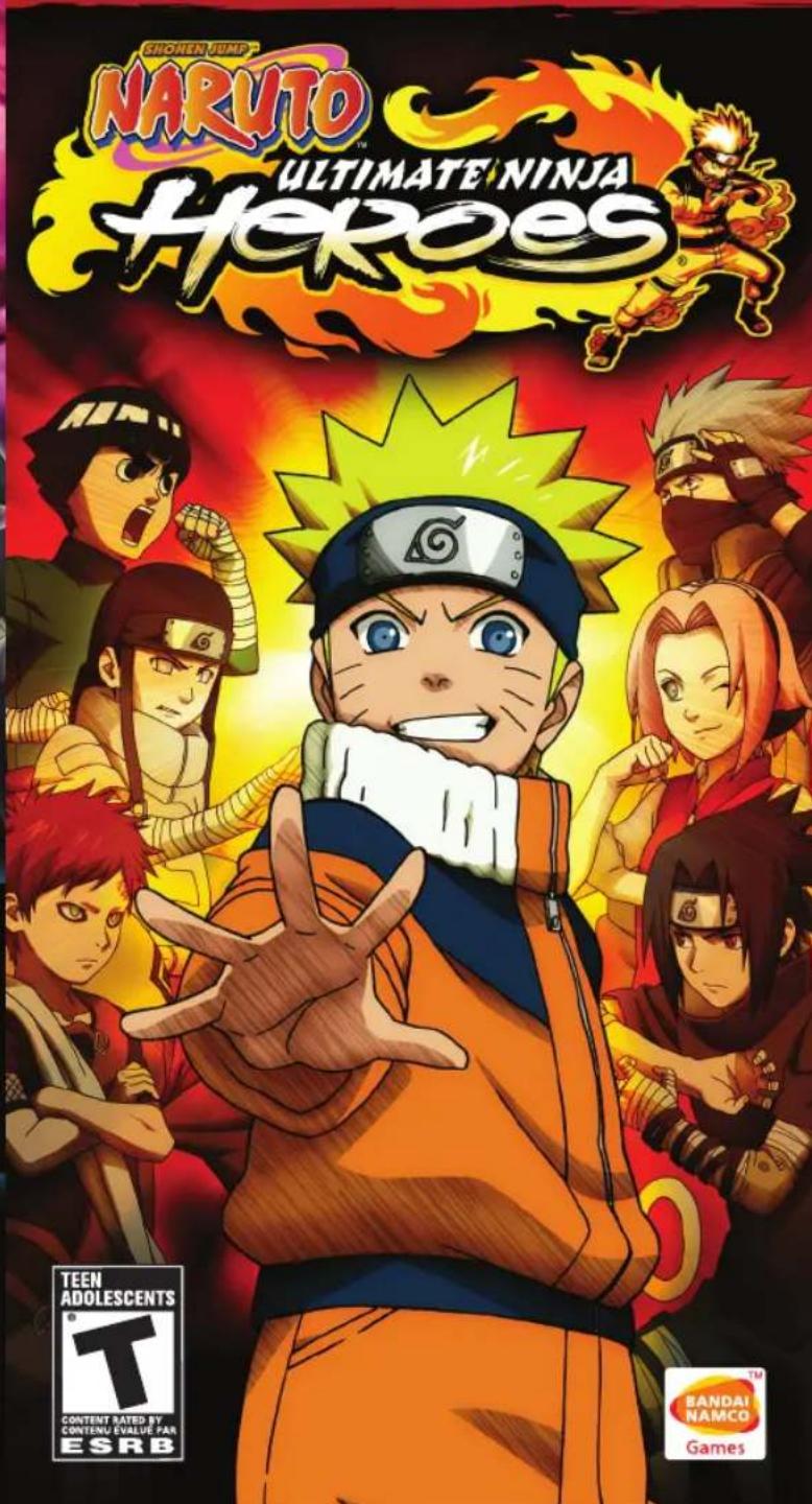 SONY Naruto Ultimate Ninja Heroes (PSP) - INSTRUCTION BOOKLET GUIDE D'UTILISATION - 1