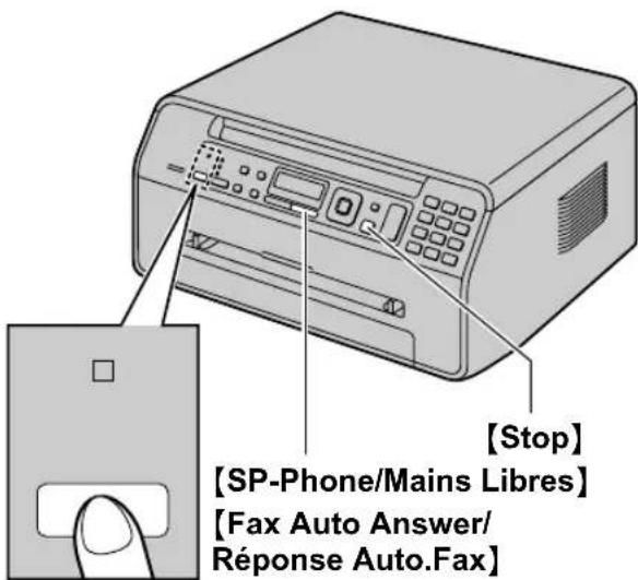 PANASONIC KXMB1530BL - Activation du mode FAX/TEL - 1