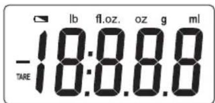 UFESA BC1500 - Ecrā - significado dos símbolos - 1