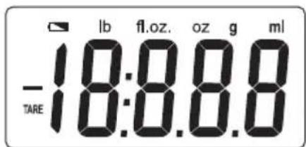UFESA BC1500 - Kijelzó - a jelek jelentése - 1