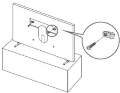 SAMSUNG The Frame QE43LS03RAU - Preventing the TV from falling - 1