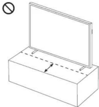 SAMSUNG The Frame QE43LS03RAU - Precauciones al instalar el televisor con un soporte - 2