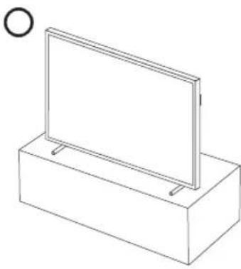 SAMSUNG The Frame QE43LS03RAU - Precautions when installing the TV with a stand - 1