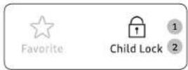 SAMSUNG MS22M8054AKEN - Utilisation des fonctions sécurité enfants - 1