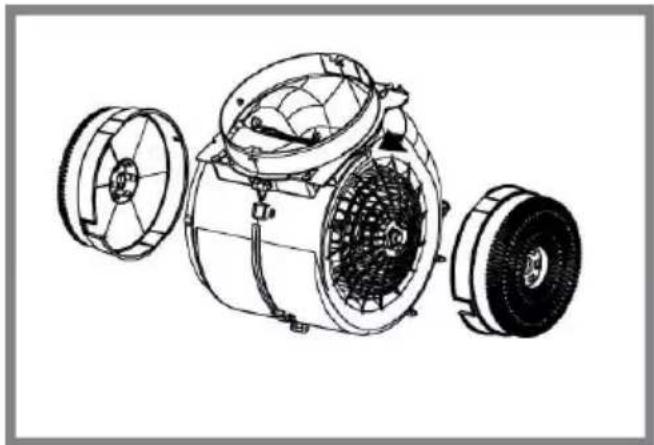 HOTPOINT HCT 64 F L SS - Manutenzione del filtro al carbone - 1