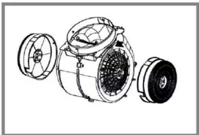 HOTPOINT HCT 64 F L SS - Rond koolstofffilter - 1
