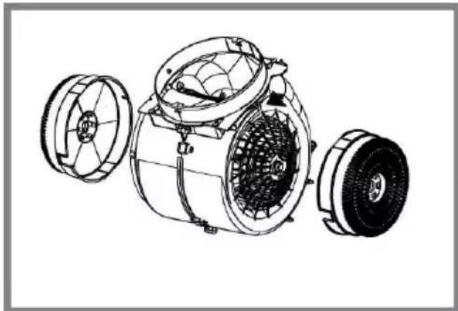 HOTPOINT HCT 64 F L SS - Кръгъл филтър с активен въглен - 1