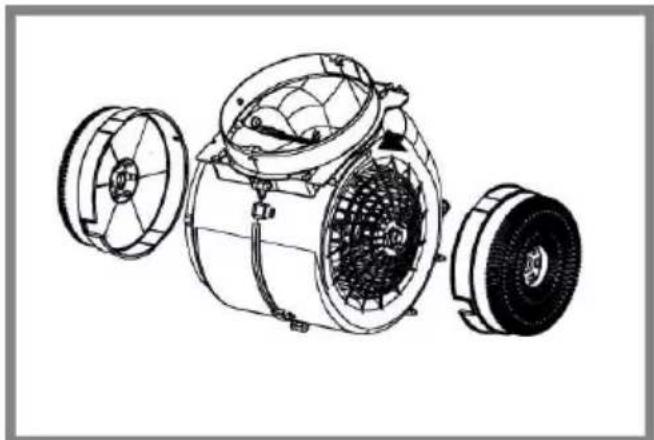 HOTPOINT HCT 64 F L SS - Filtro a carvão circular - 1