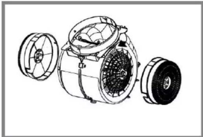 HOTPOINT HCT 64 F L SS - Круглий вугільний фільтр - 1