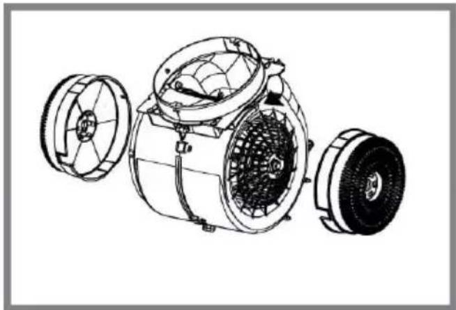 HOTPOINT HCT 64 F L SS - Intreținere filtru cu cărbune activ - 1
