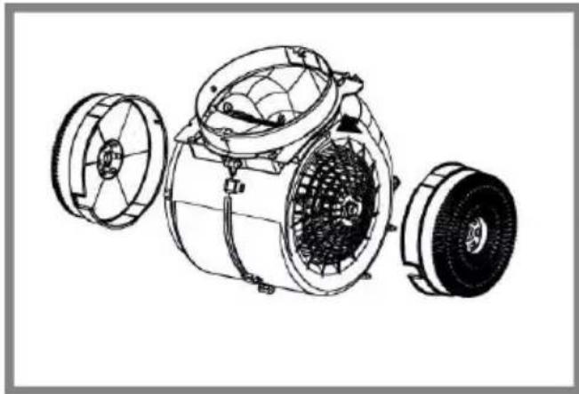 HOTPOINT HCT 64 F L SS - Дөңгелек көмір сүзгісі - 1