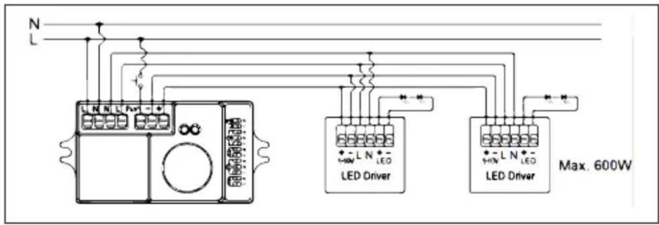 Goobay 71367 - Installazione con interruptore della luce separata - 1