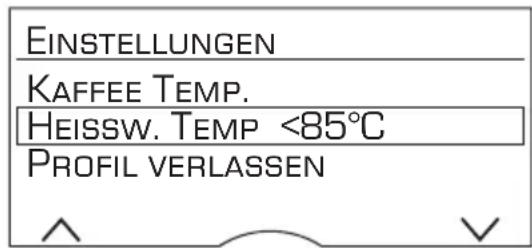 BOSCH VeroSelection 300 TES803M9DE - Menüeinstellungen - 1