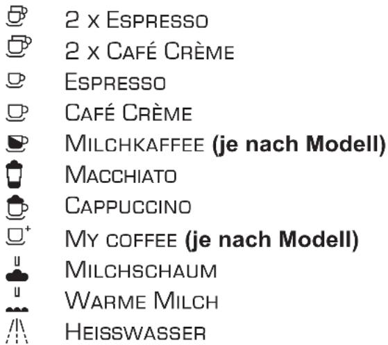 BOSCH VeroSelection 300 TES803M9DE - Einstellungen - Getränkeauswahl - 1