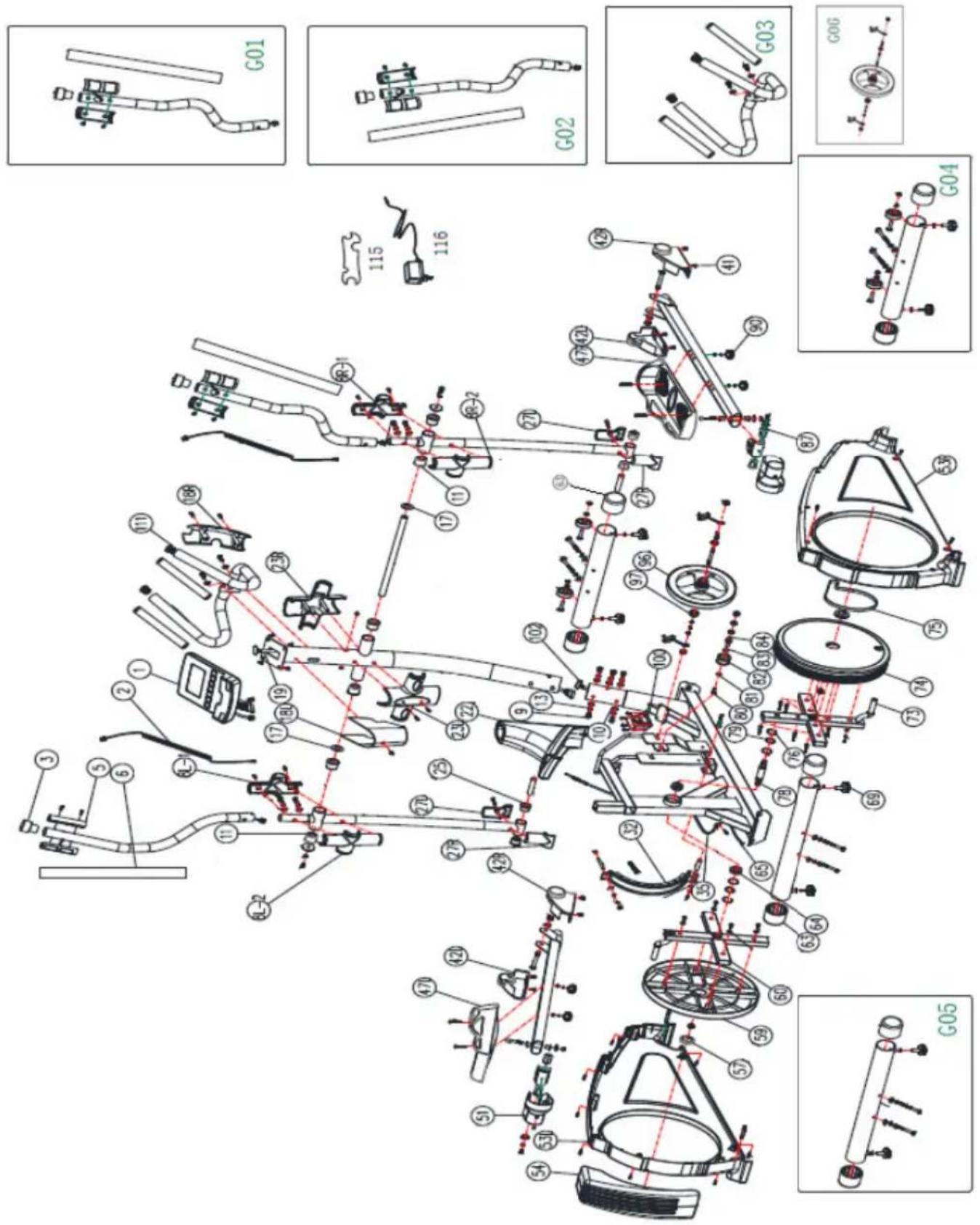 BH FITNESS BWG2352U - VERPLAATSING EN OPBERGEN.- - 1