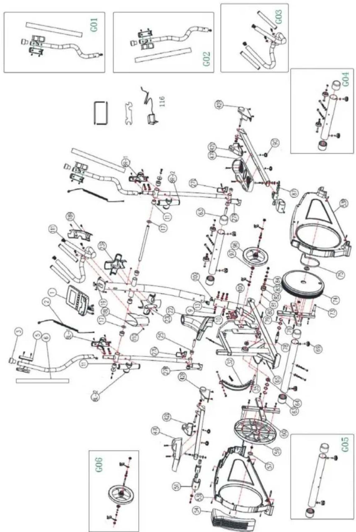 BH FITNESS BWG2351 - VERPLAATSING EN OPBERGEN.- - 2