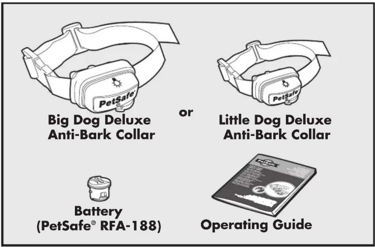 PETSAFE Deluxe Bark Control PBC1913058 - Components - 1