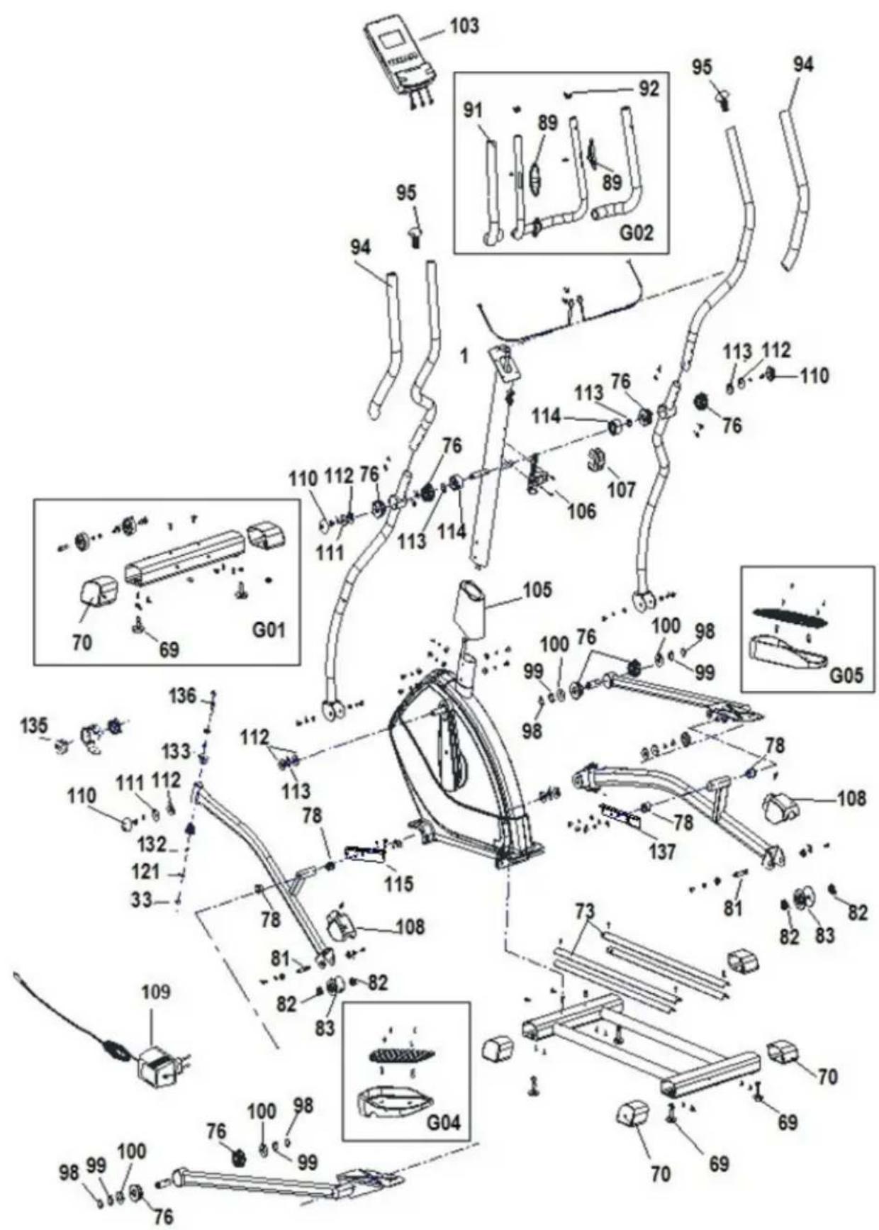 BH FITNESS BG855I - AANSLUITING OP HET ELEKTRICITEITSNET.- - 3
