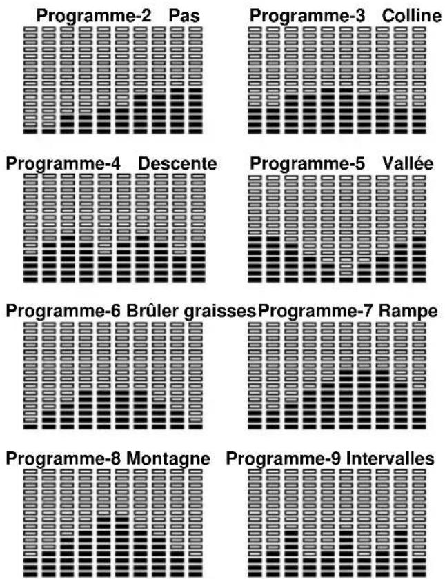 BH FITNESS G865N - FONCTION PROGRAMMES P2 - P13.- - 1